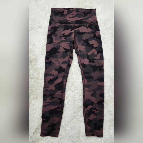 Lululemon Wunder Train High-Rise Tight 25" Size 8 Brown Camo Athletic Yoga Gym - Picture 4 of 16